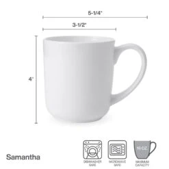 MIKASA Samantha Set Of 4 Mugs -Mikasa samantha set of 4 mugs 5289197 5