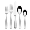 MIKASA Satin Loft 45 Piece Flatware Set, Service For 8