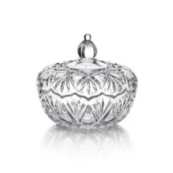 MIKASA Saturn Glass Covered Candy Dish