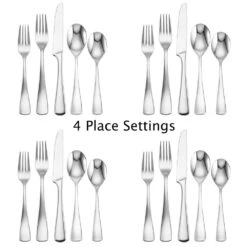 MIKASA Serena 20 Piece Flatware Set, Service For 4 -Mikasa serena 20 piece flatware set service for 4 5084413 3