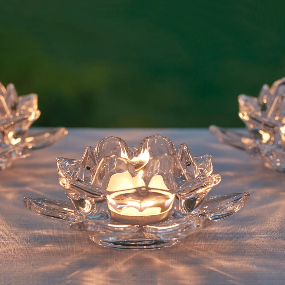 Set Of 12 Flower Votive Holders 2 Set Of 12 Flower Votive Holders - Image 2