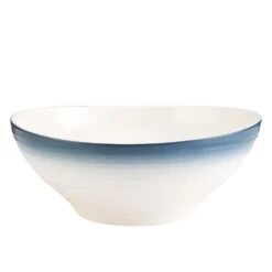 MIKASA Swirl Ombre Blue Vegetable Bowl