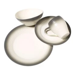 MIKASA Swirl Ombre Graphite 4 Piece Place Setting 10 MIKASA Swirl Ombre Graphite 4 Piece Place Setting -Mikasa swirl ombre graphite 4 piece place setting 5119172 2