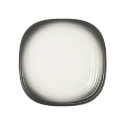 MIKASA Swirl Ombre Graphite Square Salad Plate