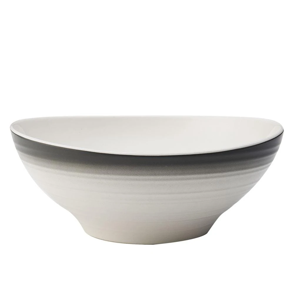 MIKASA Swirl Ombre Graphite Vegetable Bowl 1 MIKASA Swirl Ombre Graphite Vegetable Bowl