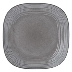 MIKASA Swirl Speckle Graphite Square Platter