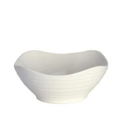 MIKASA Swirl White Square 4 Piece Place Setting -Mikasa swirl white square 4 piece place setting 5056889 5