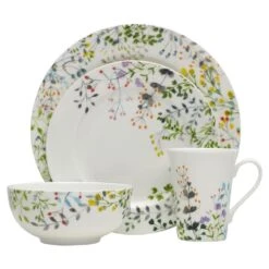 MIKASA Tivoli Garden 16 Piece Dinnerware Set, Service For 4