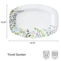 MIKASA Tivoli Garden Rectangular Platter, 14.75 Inch 8 MIKASA Tivoli Garden Rectangular Platter, 14.75 Inch -Mikasa tivoli garden rectangular platter 14 75 inch 5285620 3