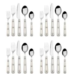 MIKASA Translucent Clear 20 Piece Flatware Set, Service For 4 -Mikasa translucent clear 20 piece flatware set service for 4 5280572 4