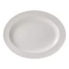 MIKASA Trellis White Oval Platter