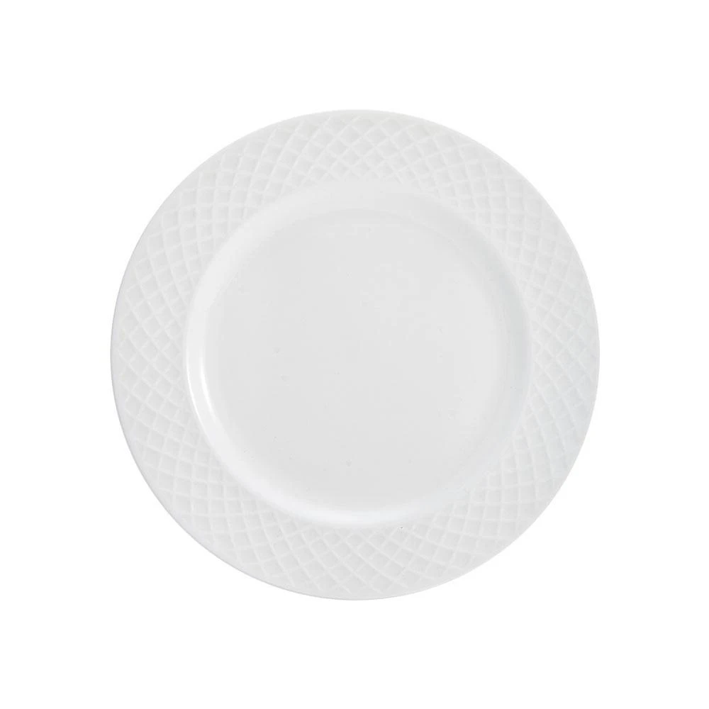 MIKASA Trellis White Set Of 4 Salad Plates 3 MIKASA Trellis White Set Of 4 Salad Plates - Image 3