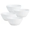 MIKASA Trellis White Set Of 4 Soup Cereal Bowls