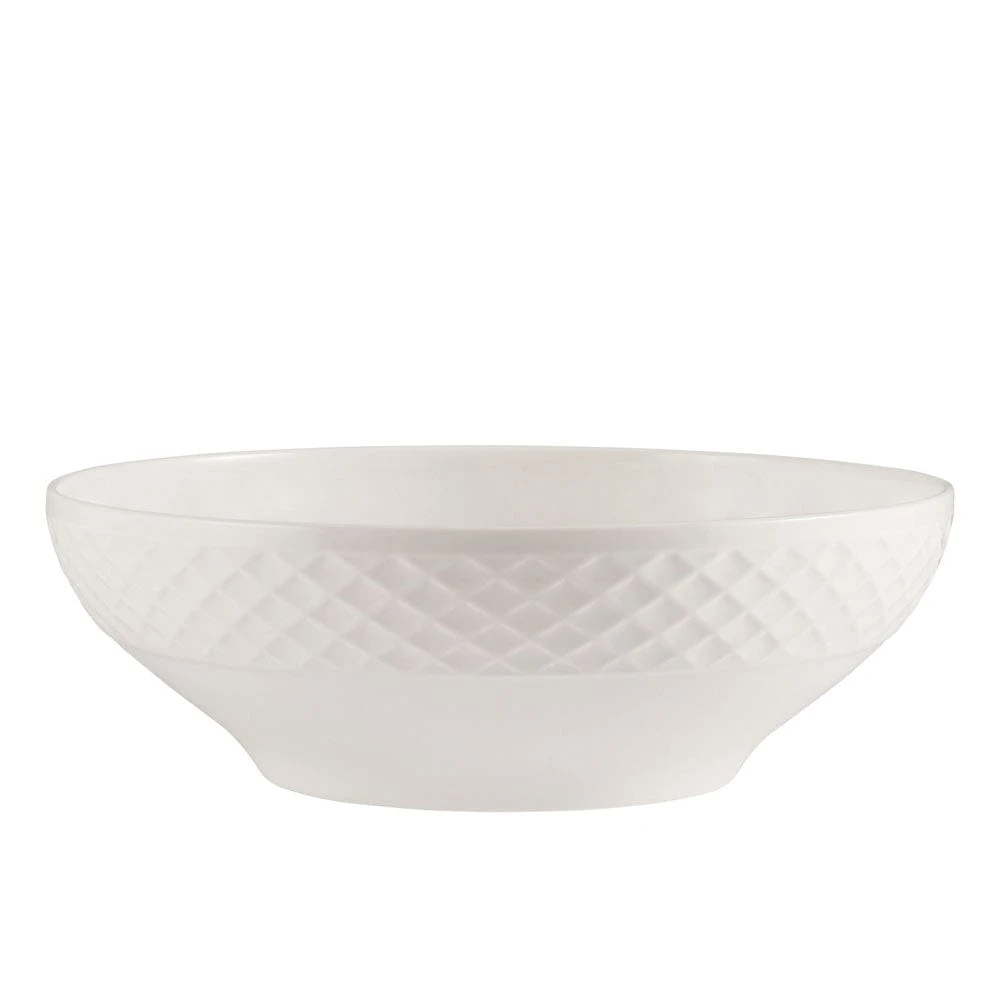 MIKASA Trellis White Vegetable Serve Bowl 1 MIKASA Trellis White Vegetable Serve Bowl