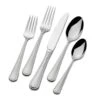 MIKASA Virtuoso Frost 65 Piece Flatware Set, Service For 12