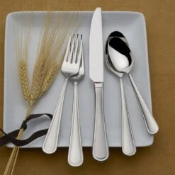 MIKASA Virtuoso Frost 65 Piece Flatware Set, Service For 12 -Mikasa virtuoso frost 65 piece flatware set service for 12 5174908 4