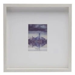 MIKASA White 15 X 15 Gallery Square Frame, Matted To 5 X 7