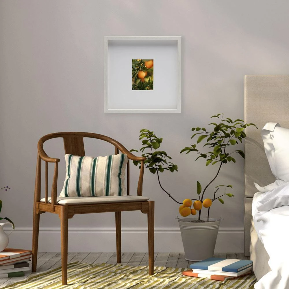 MIKASA White 15 X 15 Gallery Square Frame, Matted To 5 X 7 2 MIKASA White 15 X 15 Gallery Square Frame, Matted To 5 X 7 - Image 2