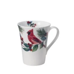 MIKASA Winter Cardinal Set Of 4 Mugs -Mikasa winter cardinal set of 4 mugs K45272173 2