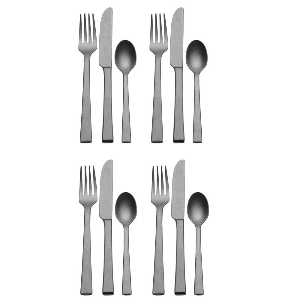 MIKASA York Stonewash 12 Piece Flatware Set, Service For 4 6 MIKASA York Stonewash 12 Piece Flatware Set, Service For 4 - Image 6