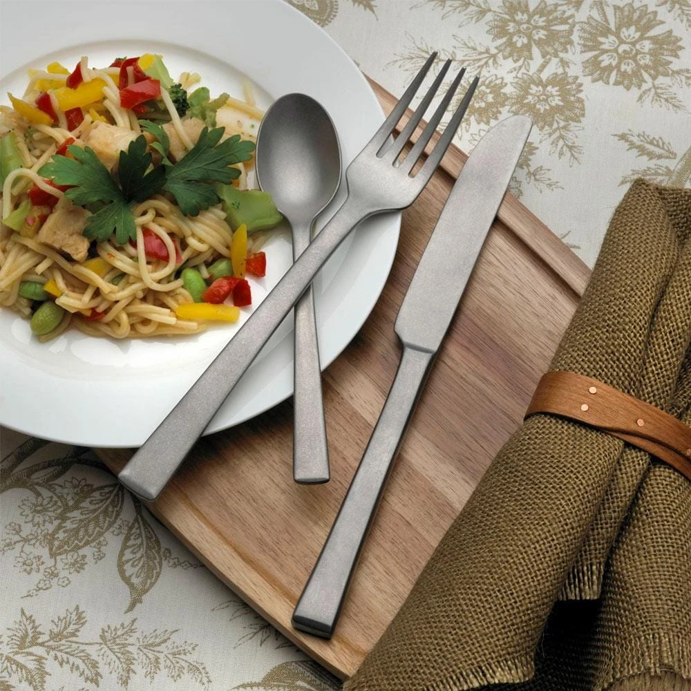 MIKASA York Stonewash 12 Piece Flatware Set, Service For 4 2 MIKASA York Stonewash 12 Piece Flatware Set, Service For 4 - Image 2